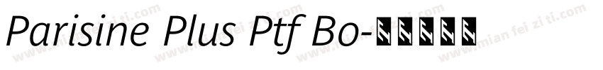 Parisine Plus Ptf Bo字体转换